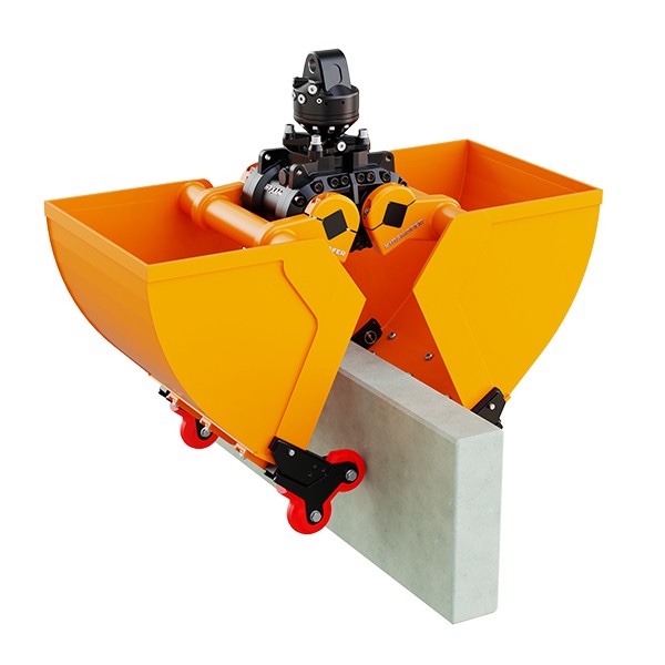 KM 604 + 4-Grip Greifervorrichtung für Betonplatten