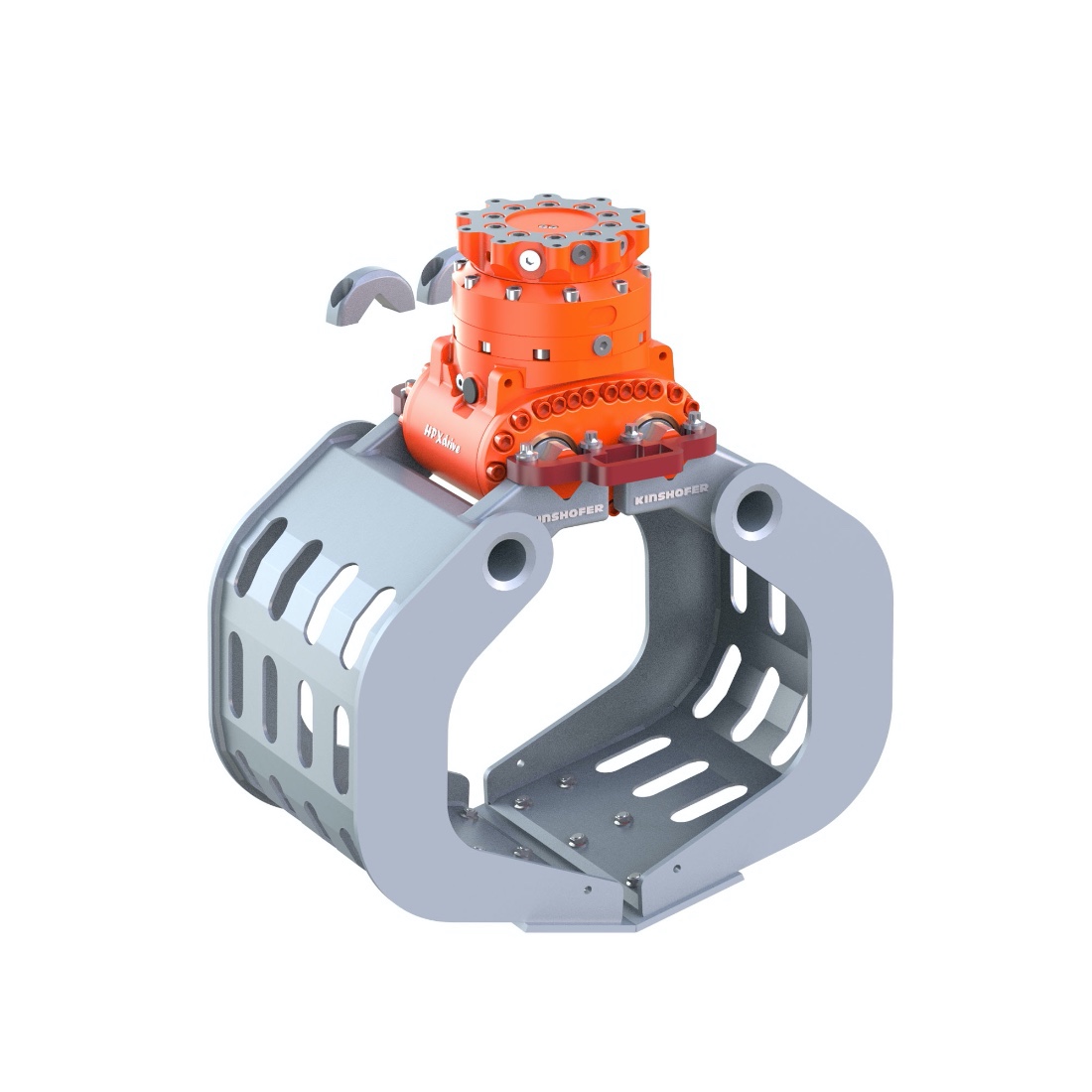 Loosen bolts on other side, Remove bolts and clamping
parts and place exchange aid.