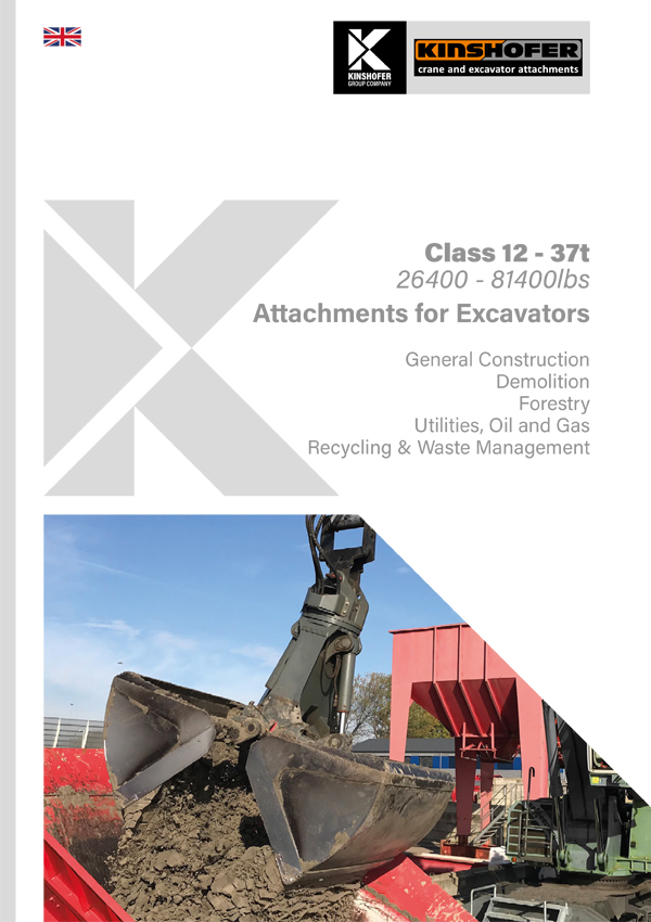 Attachments for Excavators - Class 12 - 37t Operating Weight